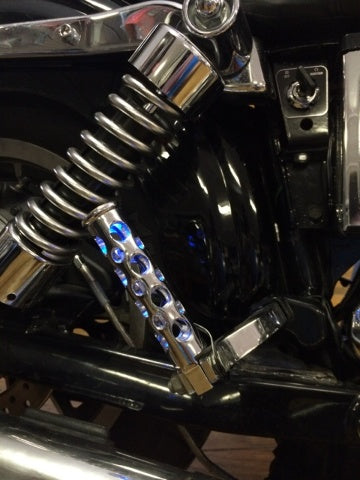 JT's Cycles Cycles LED light up .50 caliber genuine bullet for Harley footpegs