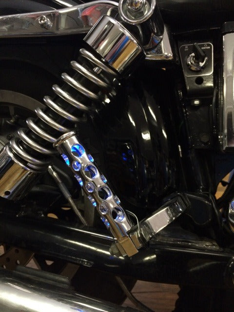JT's Cycles Cycles LED light up .50 caliber genuine bullet for Harley footpegs