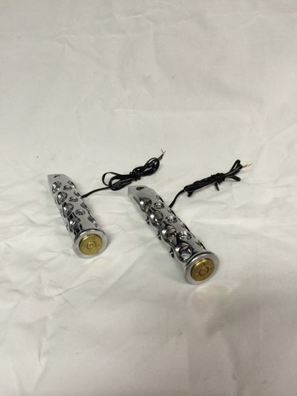 JT's Cycles Cycles LED light up .50 caliber genuine bullet for Harley footpegs