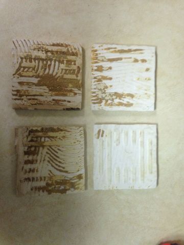 8 Vintage 4.25" Ceramic Bathroom Kitchen Tile White with Gold Speckle
