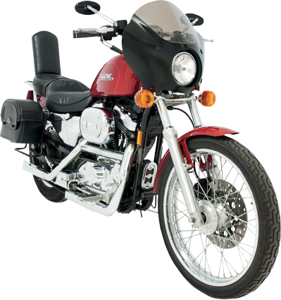 Memphis Shades HD Black Gauntlet Fairing Harley 1996-2024 Sportster Street Bob