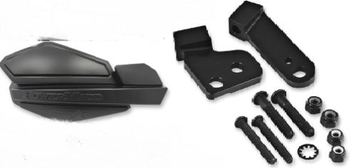 Powermadd Black Handlebar Hand Guard Kit 96-17 Harley Davidson FXSB FXDB FXDWG