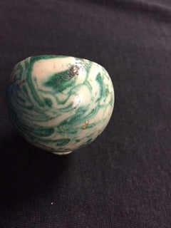 Vintage Repo Indian Motorcycle Green White Marble Hand Shift Knob Chief Scout