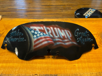 Trump 5" Lucite Black Motorcycle Fairing Windshield 96-13 Harley Touring FLHX