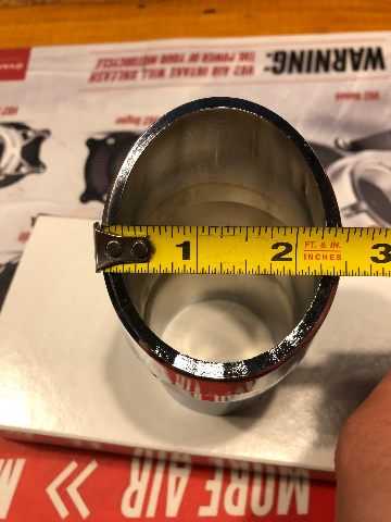 Vance & Hines Chrome Slash cut Motorcycle Exhaust End Caps fits Harley Davidson