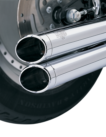 Vance & Hines Chrome Slash cut Motorcycle Exhaust End Caps fits Harley Davidson