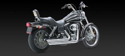 Vance & Hines Big Shots Staggered Chrome Exhaust Harley 1991-2005 Dyna FXD FXDL