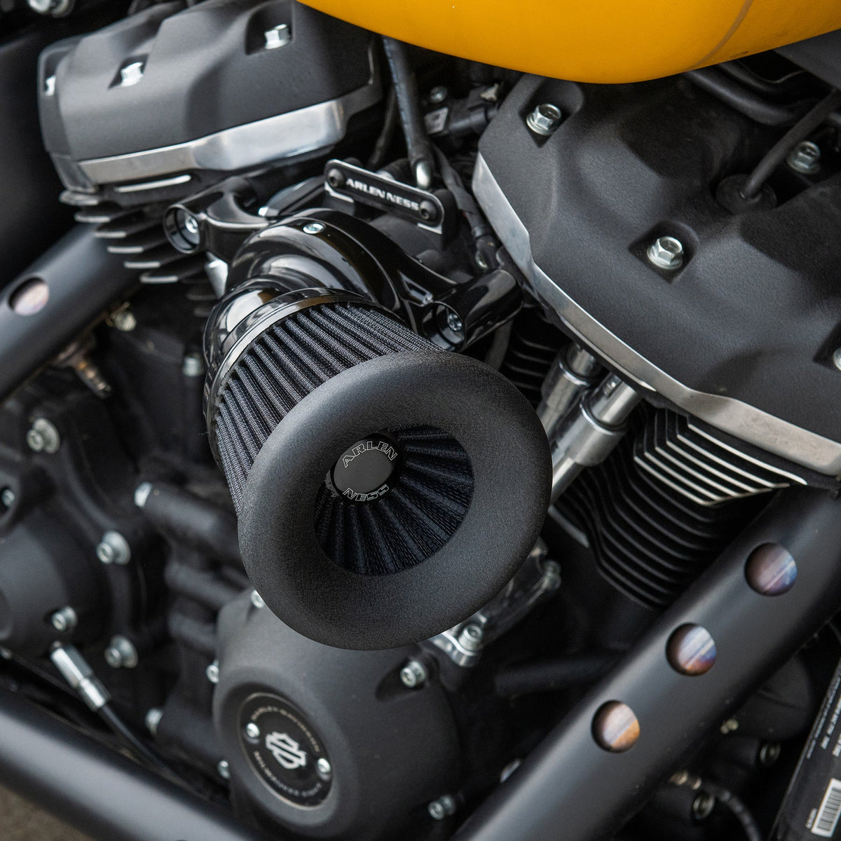 Arlen Ness Velocity 65° Black Air Filter Kit for 1999-17 Harley Touring Softail